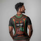 Personalized Afro-American Kwanzaa T shirt Kinara Candles African Pattern