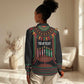 Personalized Afro-American Kwanzaa Women Casual Shirt Kinara Candles African Pattern LT14