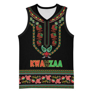 Personalized Afro-American Kwanzaa Basketball Jersey Dashiki Mix Paisley Pattern - African Pride