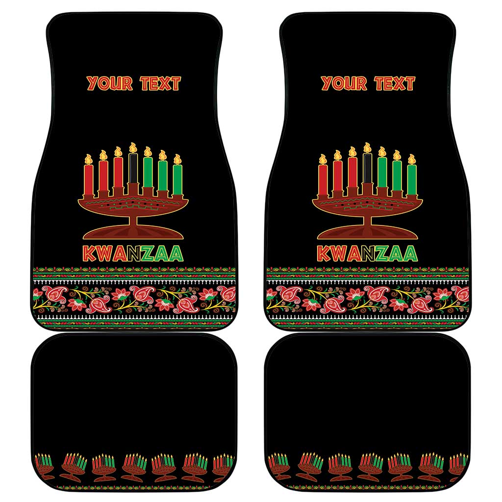 Afro-American Kwanzaa Car Mats Dashiki Mix Paisley Pattern