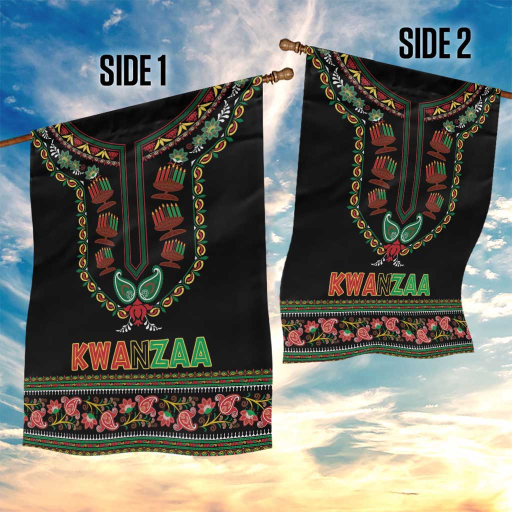 Afro-American Kwanzaa Garden Flag Dashiki Mix Paisley Pattern