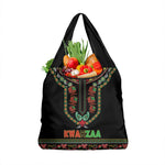 Afro-American Kwanzaa Grocery Bag Dashiki Mix Paisley Pattern