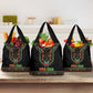 Afro-American Kwanzaa Grocery Bag Dashiki Mix Paisley Pattern