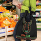 Afro-American Kwanzaa Grocery Bag Dashiki Mix Paisley Pattern