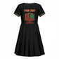 Personalized Afro-American Kwanzaa Kid Short Sleeve Dress Dashiki Mix Paisley Pattern