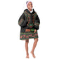 Personalized Afro-American Kwanzaa Kid Wearable Blanket Hoodie Dashiki Mix Paisley Pattern