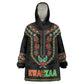 Personalized Afro-American Kwanzaa Kid Wearable Blanket Hoodie Dashiki Mix Paisley Pattern