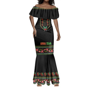 Personalized Afro-American Kwanzaa Mermaid Dress Dashiki Mix Paisley Pattern