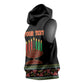 Personalized Afro-American Kwanzaa Sleeveless Hoodie Dashiki Mix Paisley Pattern - African Pride