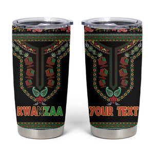 Personalized Afro-American Kwanzaa Tumbler Cup Dashiki Mix Paisley Pattern