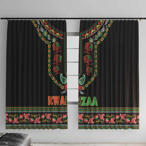 Afro-American Kwanzaa Window Curtain Dashiki Mix Paisley Pattern