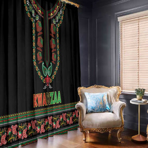 Afro-American Kwanzaa Window Curtain Dashiki Mix Paisley Pattern