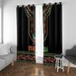 Afro-American Kwanzaa Window Curtain Dashiki Mix Paisley Pattern