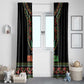 Afro-American Kwanzaa Window Curtain Dashiki Mix Paisley Pattern