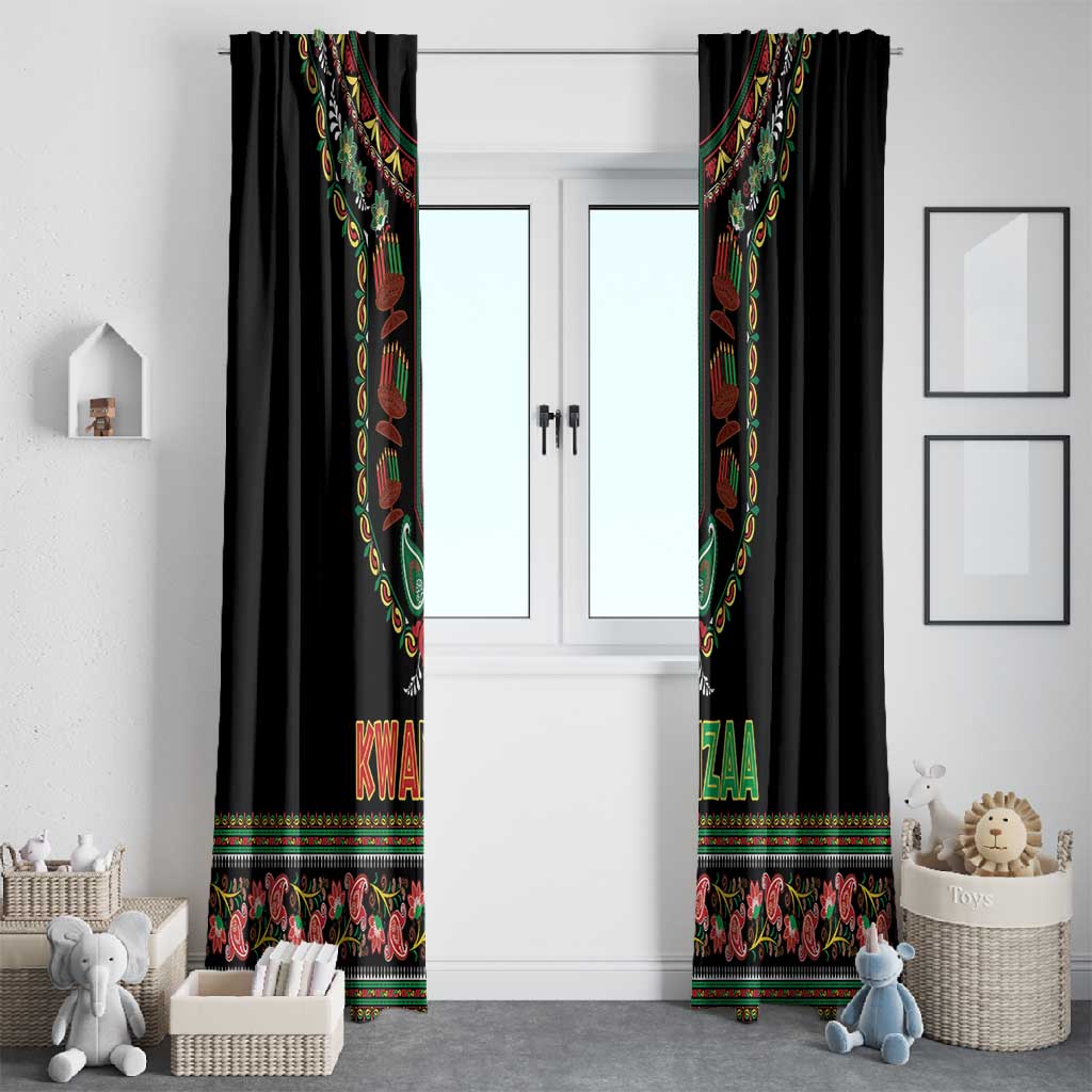 Afro-American Kwanzaa Window Curtain Dashiki Mix Paisley Pattern