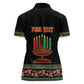 Personalized Afro-American Kwanzaa Women Polo Shirt Dashiki Mix Paisley Pattern