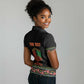 Personalized Afro-American Kwanzaa Women Polo Shirt Dashiki Mix Paisley Pattern