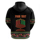 Personalized Afro-American Kwanzaa Zip Hoodie Dashiki Mix Paisley Pattern