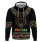 Personalized Afro-American Kwanzaa Zip Hoodie Dashiki Mix Paisley Pattern