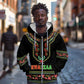 Personalized Afro-American Kwanzaa Zip Hoodie Dashiki Mix Paisley Pattern