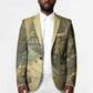 Personalized Afro Haiti Le Saut Blazer Ayiti Waterfall Vintage Grunge Style - African Pride
