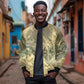 Personalized Afro Haiti Le Saut Bomber Jacket Ayiti Waterfall Vintage Grunge Style - African Pride