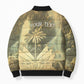 Personalized Afro Haiti Le Saut Bomber Puffer Jacket Ayiti Waterfall Vintage Grunge Style - African Pride
