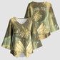 Personalized Afro Haiti Le Saut Kimono Sleeve Blouse Ayiti Waterfall Vintage Grunge Style - African Pride