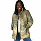 Personalized Afro Haiti Le Saut Padded Jacket Ayiti Waterfall Vintage Grunge Style - African Pride