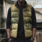 Personalized Afro Haiti Le Saut Sleeveless Puffer Jacket Ayiti Waterfall Vintage Grunge Style - African Pride