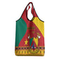 Personalised Cameroon National Day Grocery Bag Cameroun Coat Of Arms With Atoghu Pattern