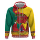 Personalised Cameroon National Day Hoodie Cameroun Coat Of Arms With Atoghu Pattern