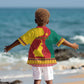 Personalised Cameroon National Day Kid Hawaiian Shirt Cameroun Coat Of Arms With Atoghu Pattern
