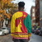 Personalised Cameroon National Day Long Sleeve Shirt Cameroun Coat Of Arms With Atoghu Pattern LT14
