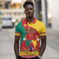 Personalised Cameroon National Day Polo Shirt Cameroun Coat Of Arms With Atoghu Pattern