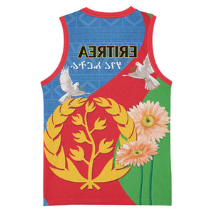 Eritrea Independence Day Basketball Jersey Eritrean Olive Branches 33rd Anniversary - African Pride