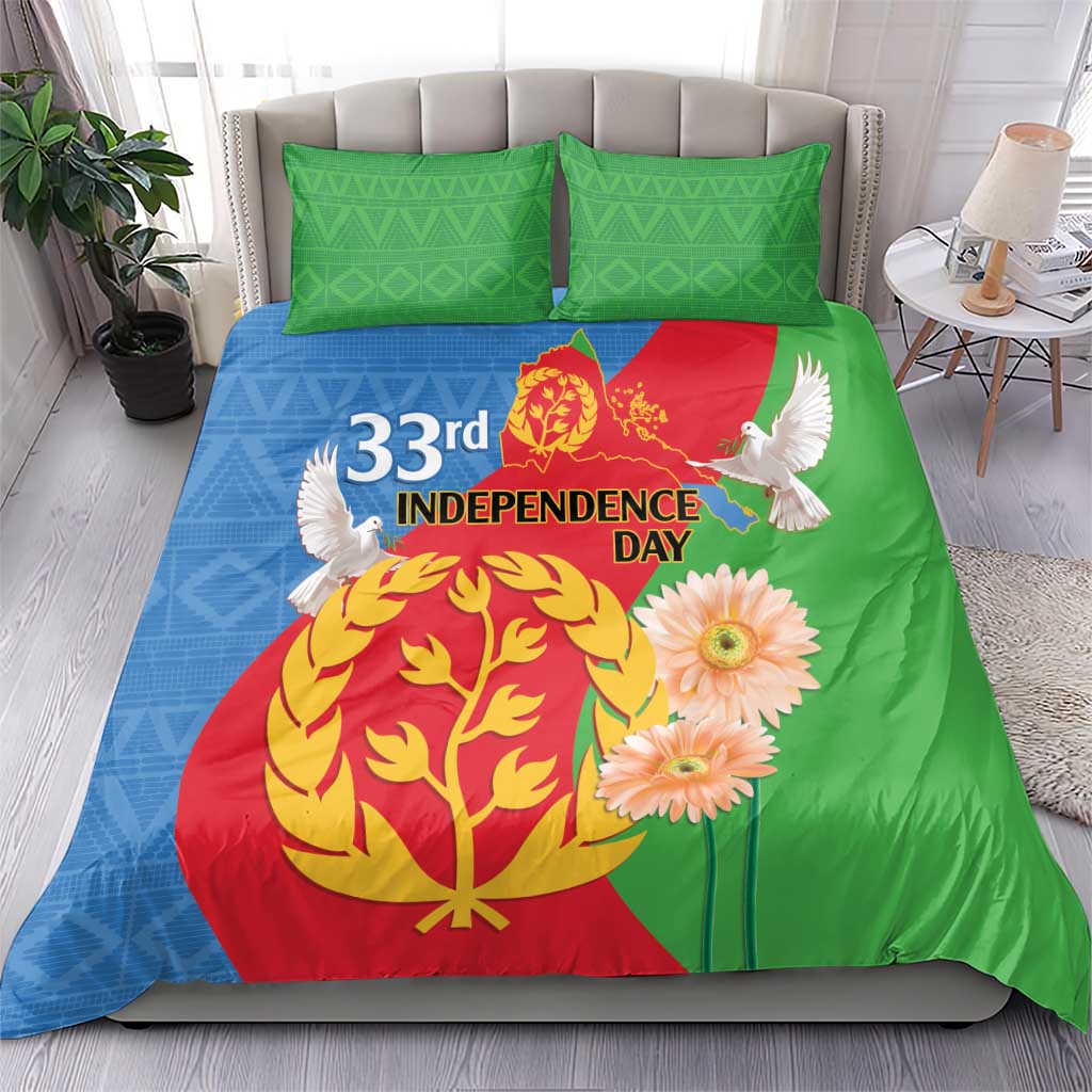 Eritrea Independence Day Bedding Set Eritrean Olive Branches 33rd Anniversary