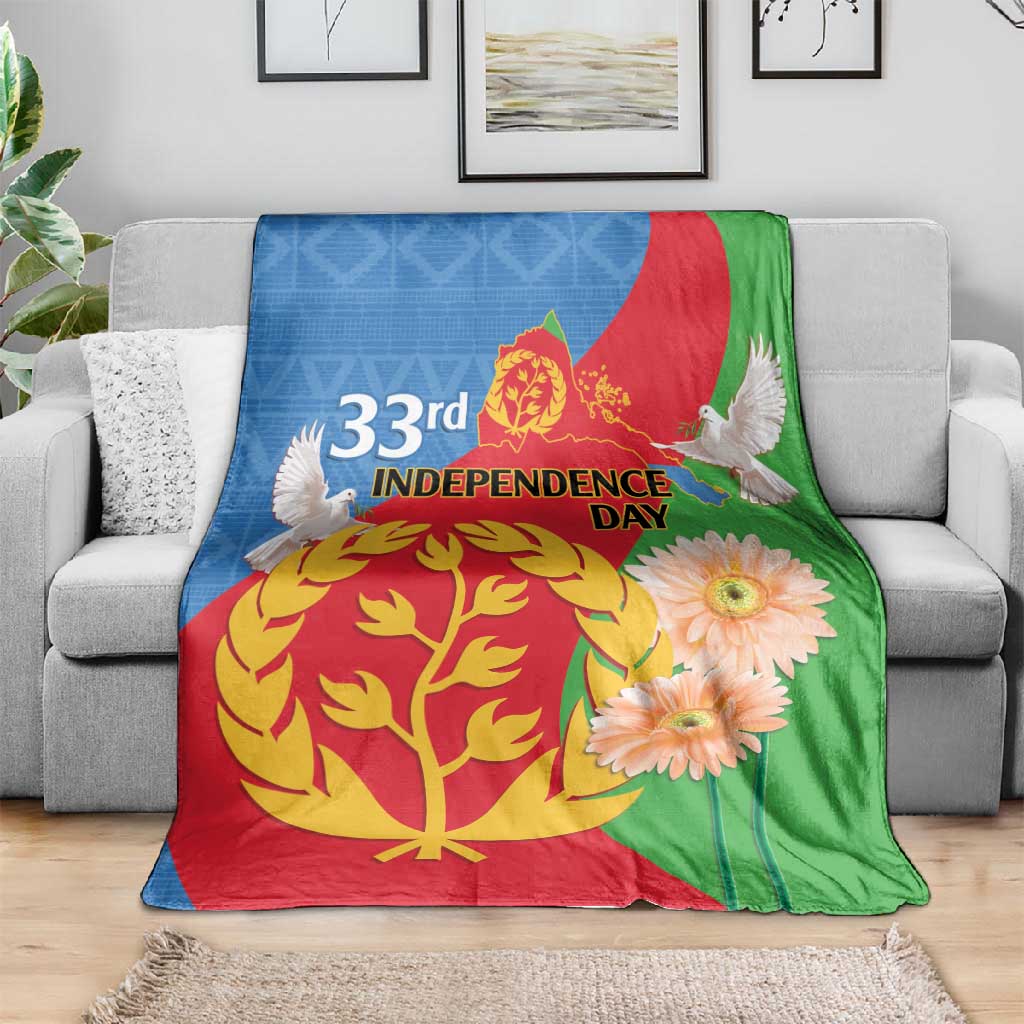 Eritrea Independence Day Blanket Eritrean Olive Branches 33rd Anniversary
