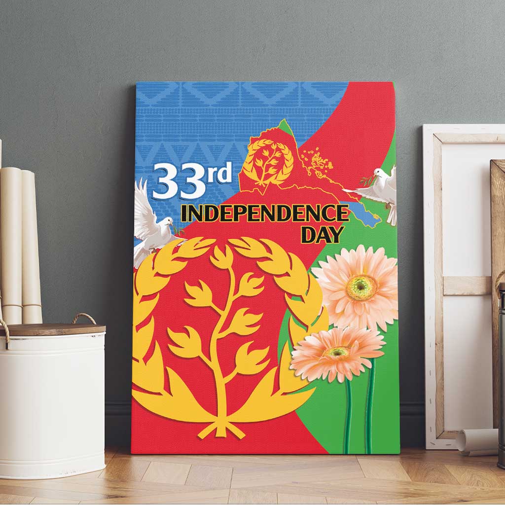 Eritrea Independence Day Canvas Wall Art Eritrean Olive Branches 33rd Anniversary