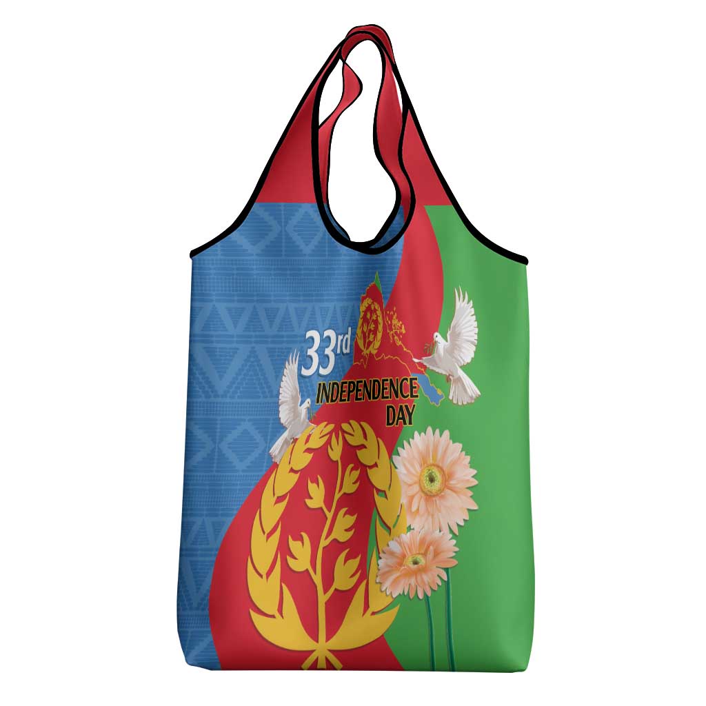 Eritrea Independence Day Grocery Bag Eritrean Olive Branches 33rd Anniversary