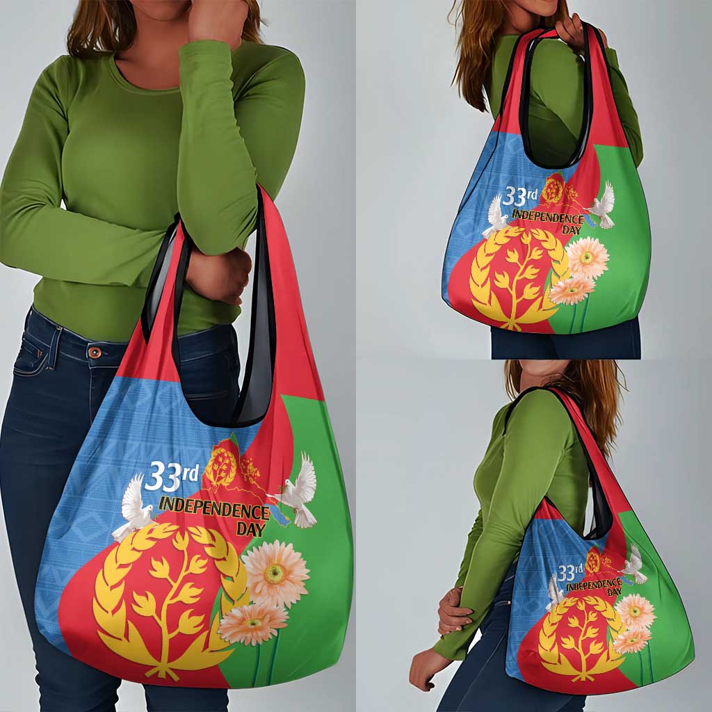 Eritrea Independence Day Grocery Bag Eritrean Olive Branches 33rd Anniversary