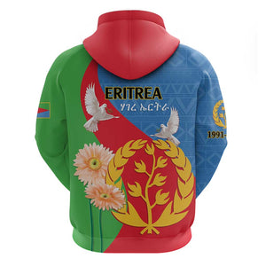 Eritrea Independence Day Hoodie Eritrean Olive Branches 33rd Anniversary