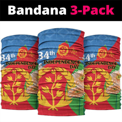 Eritrea Independence Day Neck Gaiter Eritrean Olive Branches 33rd Anniversary - African Pride