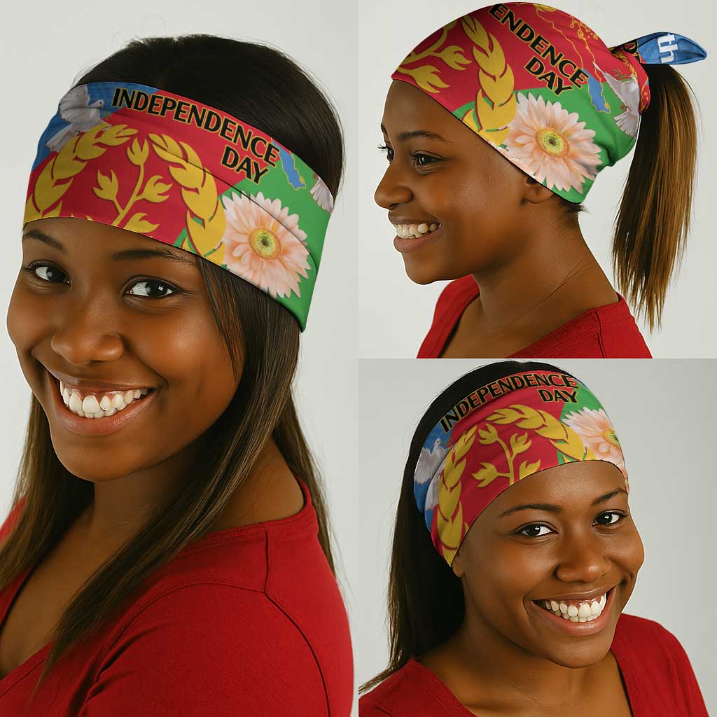 Eritrea Independence Day Neck Gaiter Eritrean Olive Branches 33rd Anniversary - African Pride