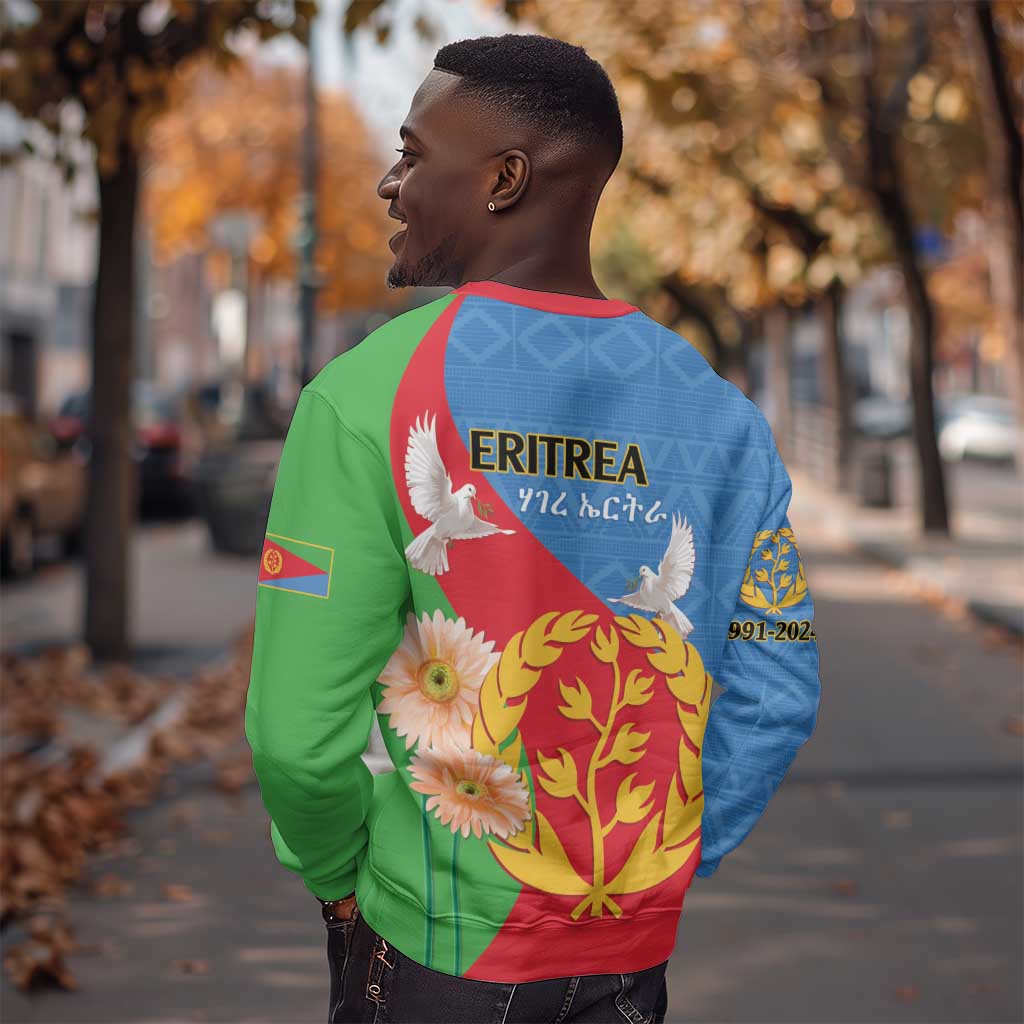 Eritrea Independence Day Sweatshirt Eritrean Olive Branches 33rd Anniversary