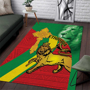 Ethiopia National Day Area Rug Ethiopia Lion of Judah African Pattern