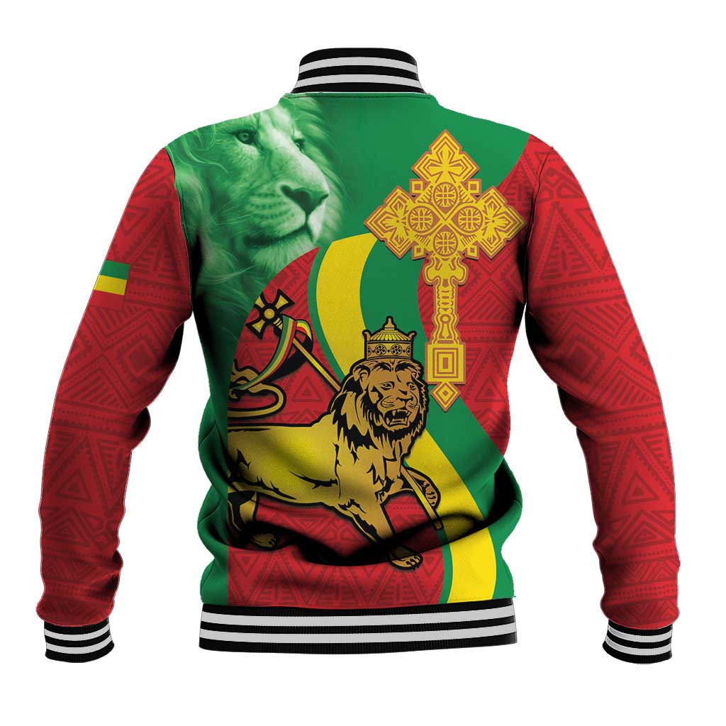 Ethiopia National Day Baseball Jacket Ethiopia Lion of Judah African Pattern LT14