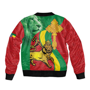 Ethiopia National Day Bomber Jacket Ethiopia Lion of Judah African Pattern