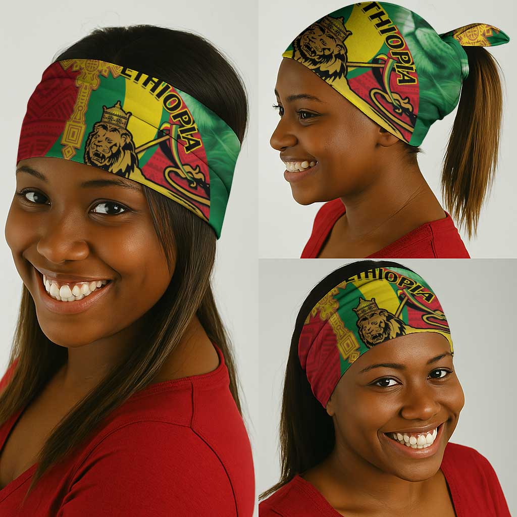 Ethiopia National Day Neck Gaiter Ethiopia Lion of Judah African Pattern LT14
