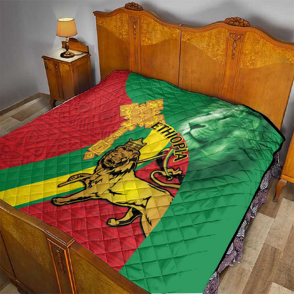 Ethiopia National Day Quilt Ethiopia Lion of Judah African Pattern